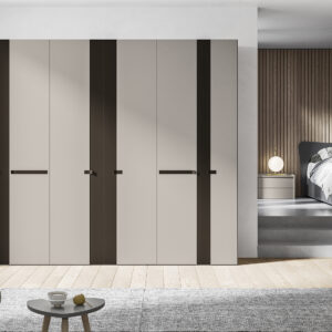 Hinged doors w/Pop handle